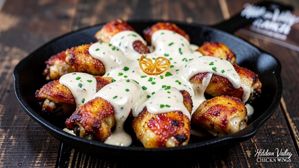 Hidden Valley Ranch Chicken Wings Recipe: Crispy Bites with Tangy Creamy Coating