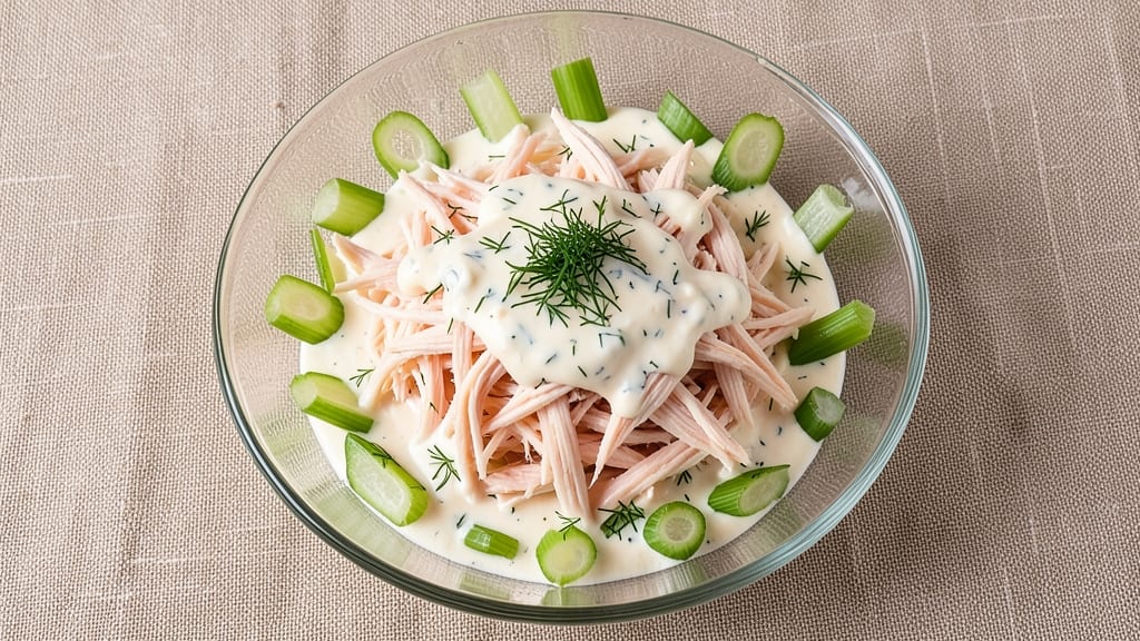 Simple Canned Chicken Salad Recipe: Crisp Celery Crown Over Creamy Herb Bliss