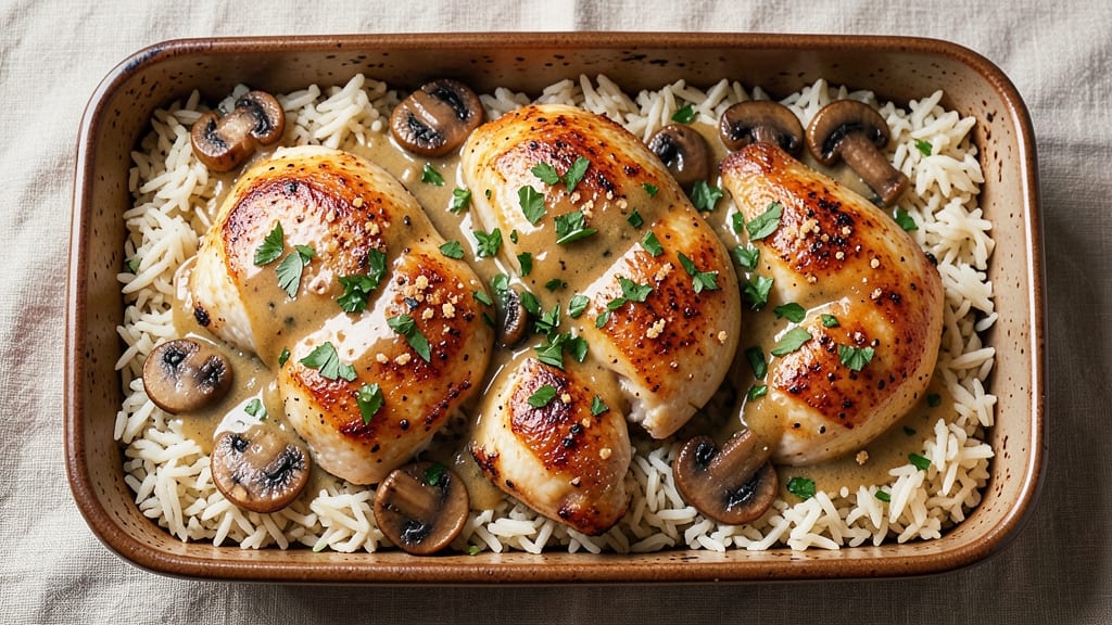 Stouffers Grandma Chicken and Rice Bake Recipe: Creamy Celery Crown Crunch in One Pan
