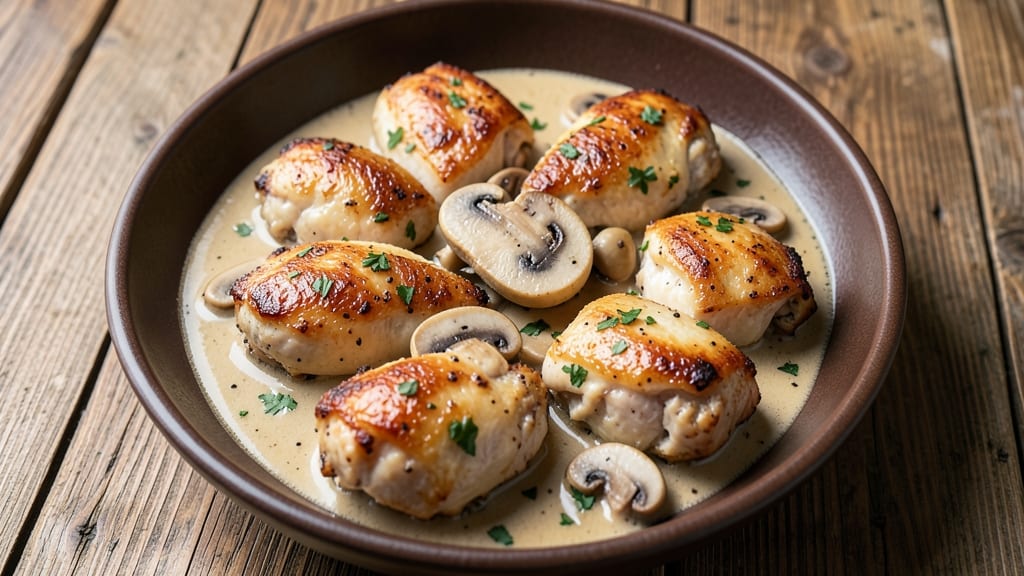 Texas Roadhouse Smothered Chicken Copycat Recipe: Celery-Crusted Crunch Over Creamy Mushroom Gravy
